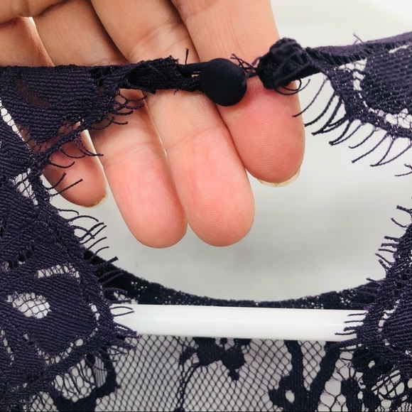 BB Dakota Purple lace A-line dress size 4 - Picture 6 of 15